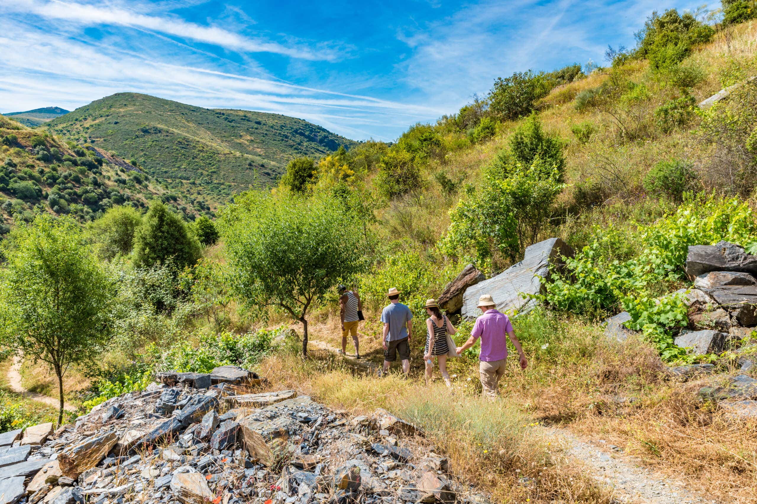 Mountain path in Parque Arqueolgico do Vale do Coa (Archaeological Park of the Coa Valley), Portugal